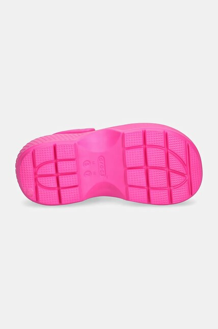 Шлепанцы Crocs Stomp Clog женские цвет розовый на платформе 209347