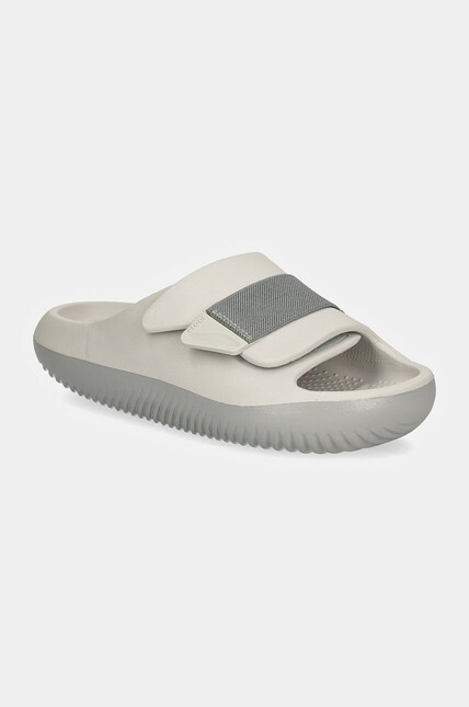 Crocs Mellow Recovery Slides Mens 12 Light Grey Atmosphere Slip On Sandals Crocs Mellow Recovery Slides Slip On Sandal Atmosphere Gray  main image 3