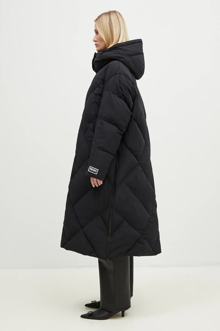 Kenzo down jacket Long Down Jacket women's black color