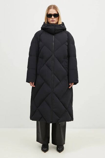 Kenzo down jacket Long Down Jacket women's black color