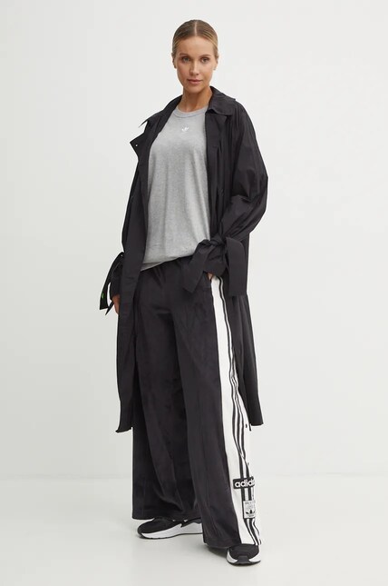 adidas Originals palton x Ksenia Schneider femei, culoarea negru