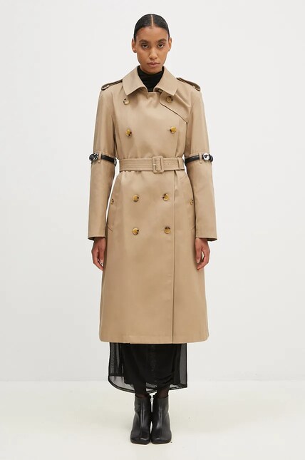 Coperni trench coat Hybrid Trench women's beige color COPM21836 at