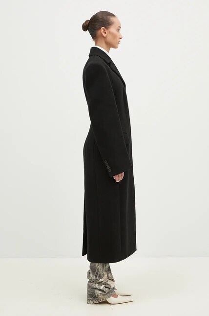 Sportmax wool coat Arabia1234 black color 2422016043600 at PRM US