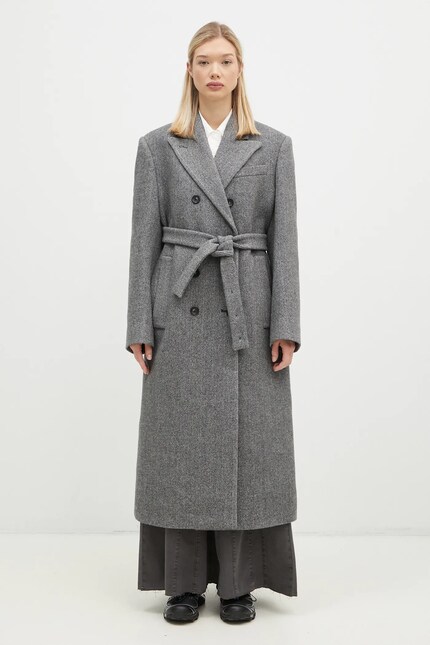 Sportmax wool coat Billy gray color 2422016072600 at PRM US