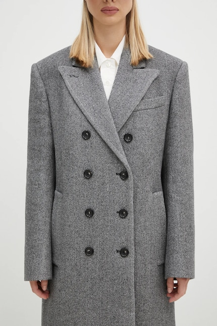 Sportmax wool coat Billy gray color 2422016072600 at PRM US