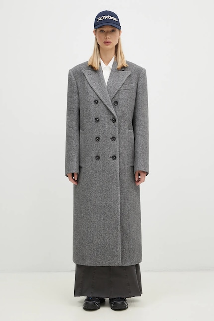 Sportmax wool coat Billy gray color 2422016072600 at PRM US Sportmax wool coat Billy gray color 2422016072600 at PRM US