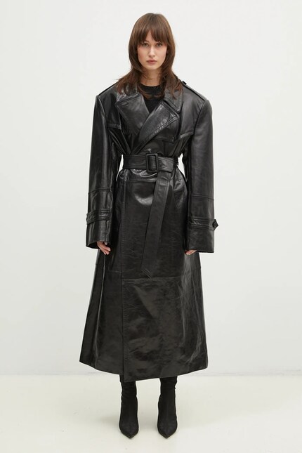 Sportmax leather coat Alfeo1234 PRM EU