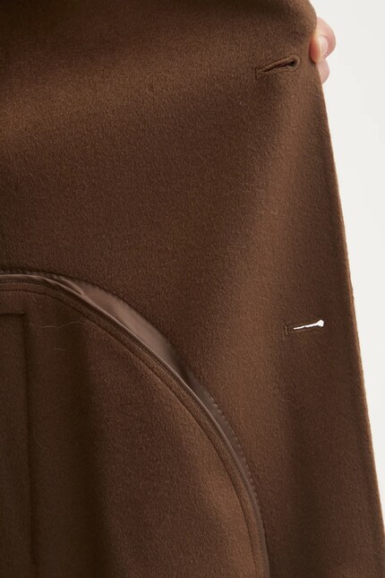 Nanushka wool coat LUCIAN brown color NM24FWJK02678 at PRM US