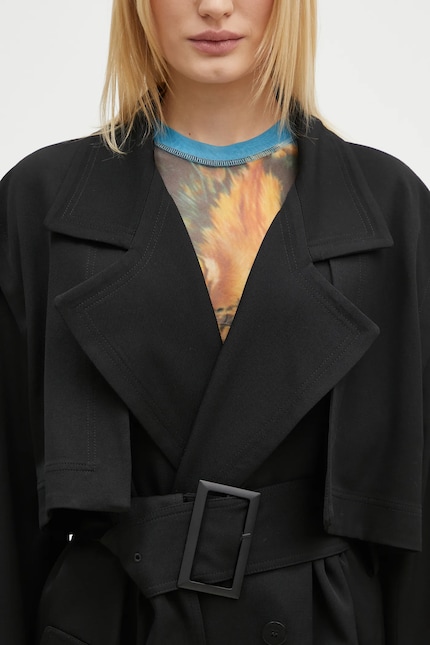 JW Anderson Longline Trench Coat black color CO0310.PG0011.999 at JW Anderson Longline Trench Coat black color CO0310.PG0011.999 at