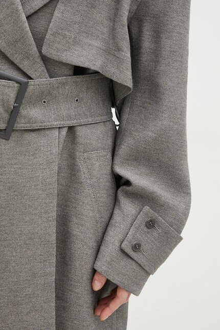 JW Anderson trench coat Longline Trench Coat women's gray color