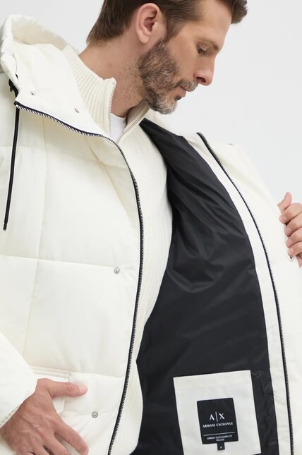 Куртка Armani Exchange мужская цвет белый зимняя XM000021 AF10247