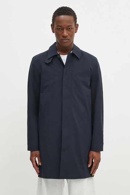 Samsoe Samsoe coat SABO men's navy blue color M24300004 at PRM US