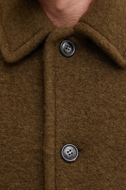 A.P.C. coat manteau gaston men's green color WVBCA.H01516 at PRM US
