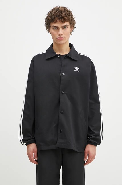 adidas Originals jacket Mesh Coach men's black color IZ1831 at PRM US