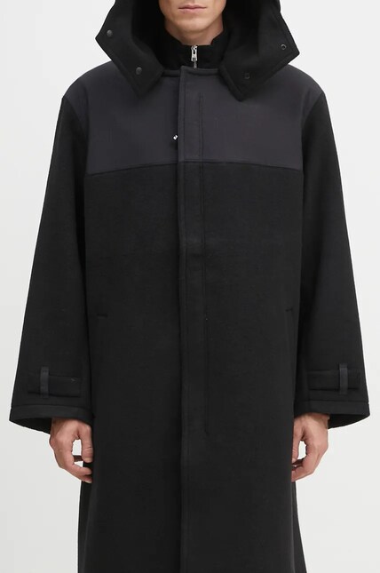 Y-3 wool coat Mellton Coat black color IW7500 at PRM US