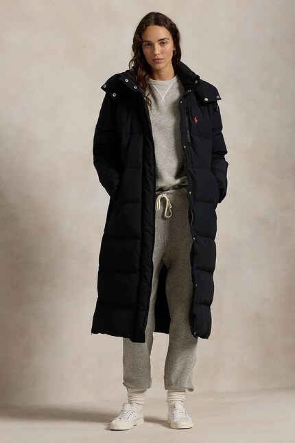 Polo Ralph Lauren down jacket women's black color 211941005 at PRM US