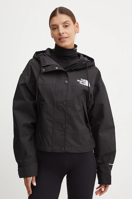 The North Face jacket Reign on Jacket women's black color The North Face jacket Reign on Jacket women's black color