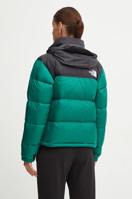 The North Face down jacket 1996 Retro Nuptse women's green color