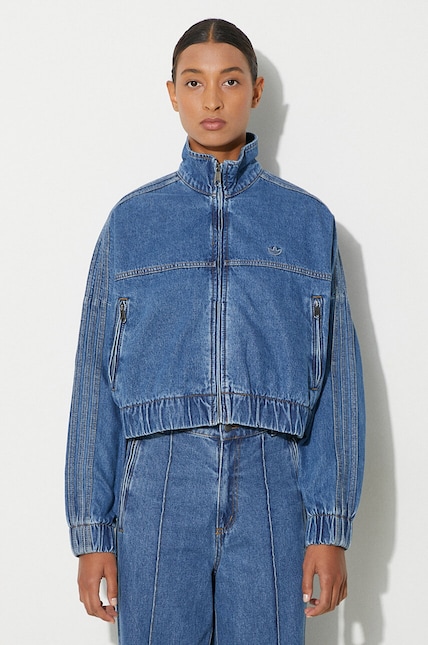 adidas Originals cotton denim jacket blue color IW5762 at PRM US