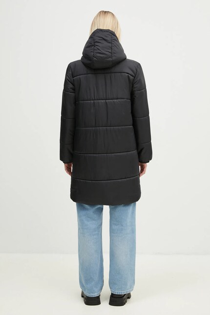 Куртка adidas Originals Long Puffer женская цвет чёрный зимняя