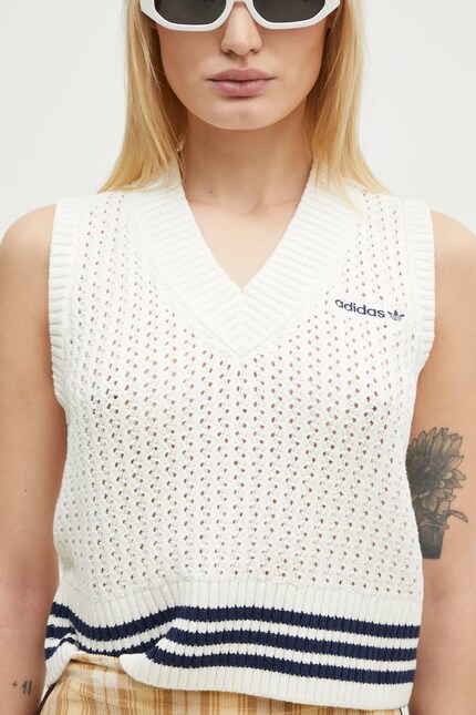 adidas Originals gilet Knit Vest beige color IX1037 at PRM US