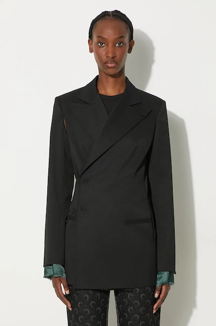 MM6 Maison Margiela wool blend blazer black color smooth S62BN0102