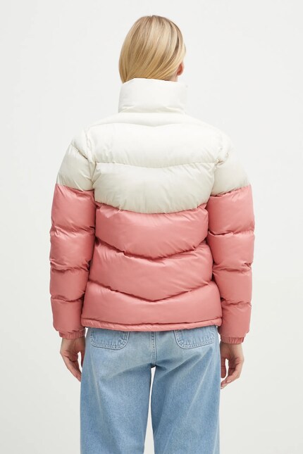 Columbia jacket Puffect Colorblock women's pink color 2088481 at