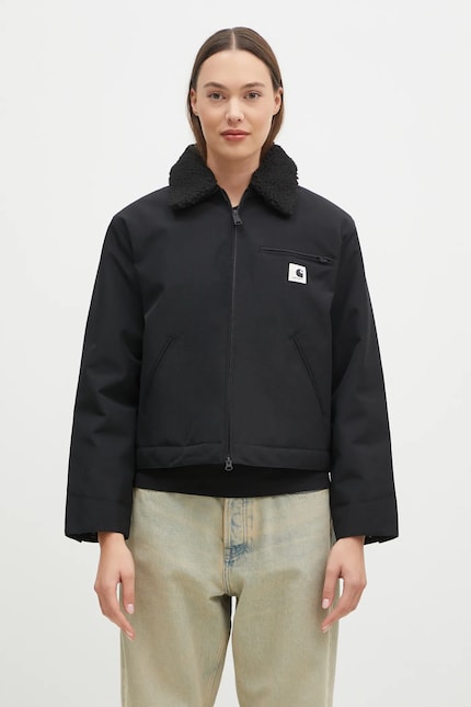 Carhartt WIP jacket Newkirk Jacket women's black color I033880 Carhartt WIP jacket Newkirk Jacket women's black color I033880