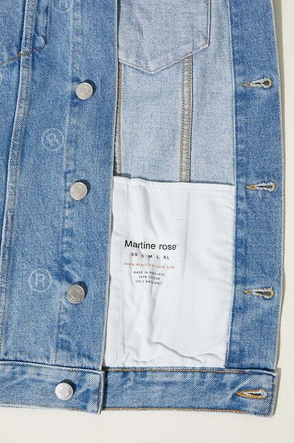 Martine Rose denim jacket Oversized Denim Jacket women's blue