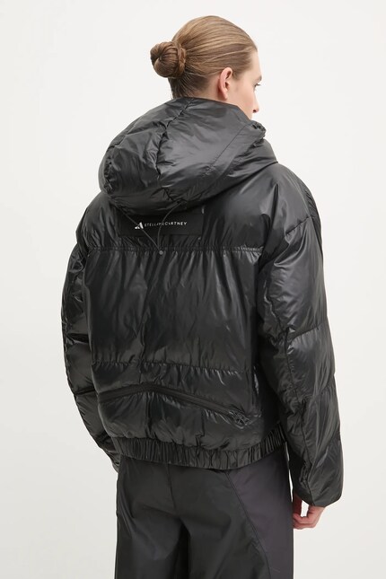 adidas by Stella McCartney geacă TrueNature femei, culoarea negru