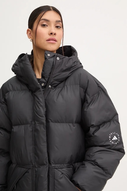 Двусторонняя куртка adidas by Stella McCartney женская цвет чёрный