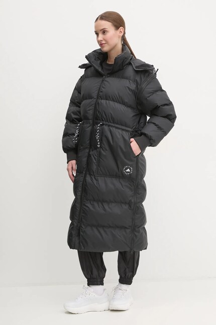 adidas by Stella McCartney geaca femei, culoarea negru, de iarna