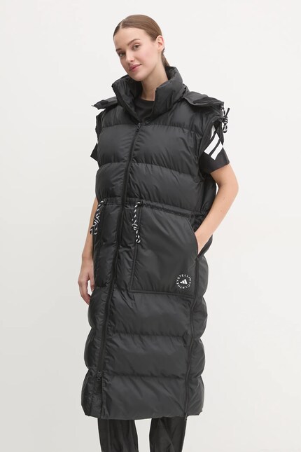 adidas by Stella McCartney geaca femei, culoarea negru, de iarna