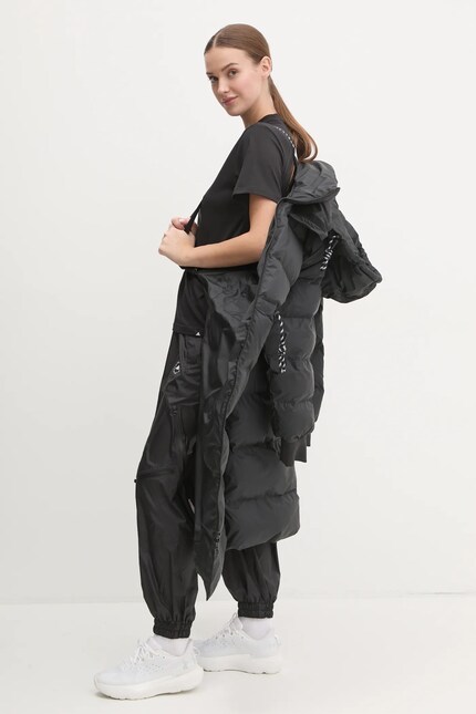 adidas by Stella McCartney geaca femei, culoarea negru, de iarna