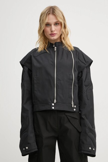 Heliot Emil jacket women's black color HE.W.02.105.BLK01 at PRM US
