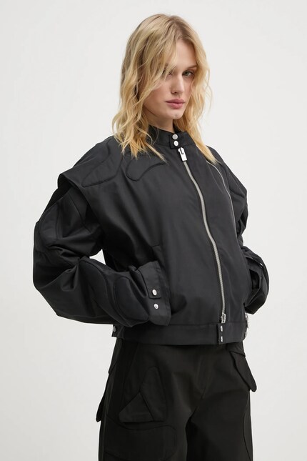 Heliot Emil jacket women's black color HE.W.02.105.BLK01 at PRM US