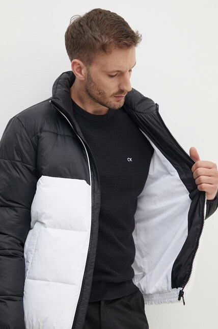 Calvin Klein Jeans geaca barbati, culoarea negru, de iarna