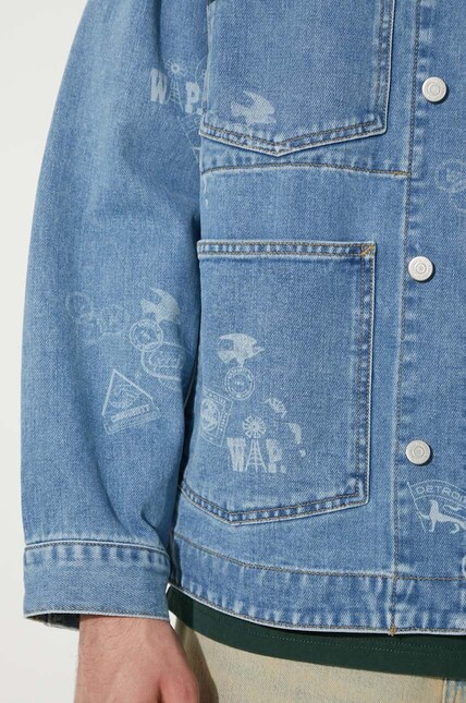Carhartt WIP denim jacket Stamp Jacket men's blue color I033743
