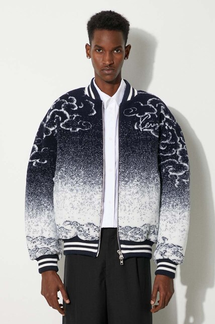 Kenzo Mytheresa Giacca Kenzo Azzurra KENZO WAVY CHECK DOUBLE