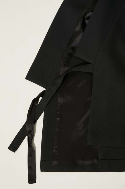 Шерстяной пиджак Kenzo Kimono Jacket цвет чёрный FE65VE1409RE.99