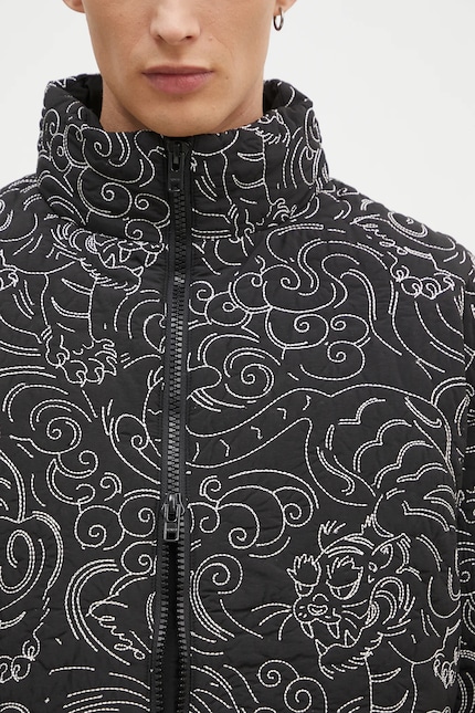Kenzo jacket Star Tiger Down Jacket men's black color FE65OU1439NN Kenzo jacket Star Tiger Down Jacket men's black color FE65OU1439NN