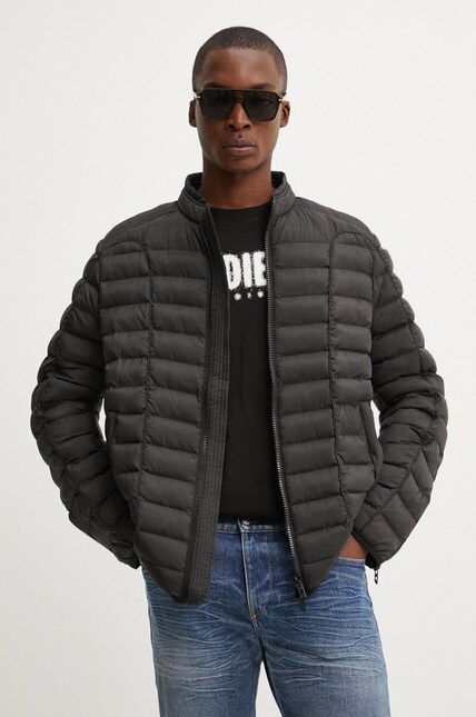 d.i.a. アウター Diesel geaca W-PILOT barbati, culoarea negru, de tranzitie, A14719