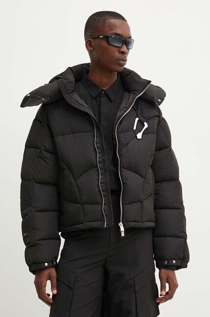 Heliot Emil down jacket men's black color HE.M.02.093.BLK01 at PRM US