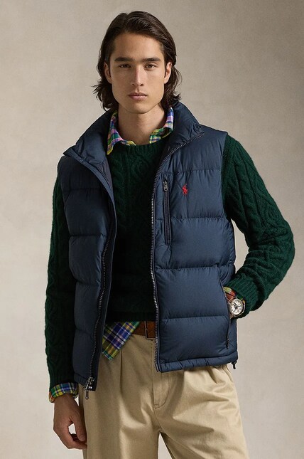 Polo Ralph Lauren down vest men's black color 710940236 at PRM US Polo Ralph Lauren down vest men's black color 710940236 at PRM US
