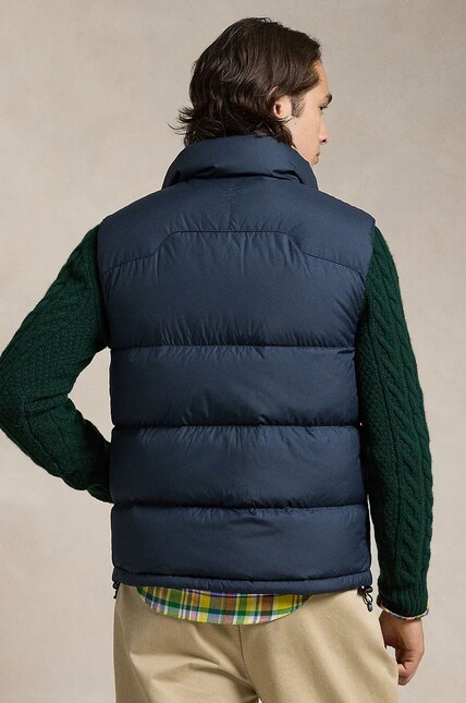 Polo Ralph Lauren down vest men's black color 710940236 at PRM US