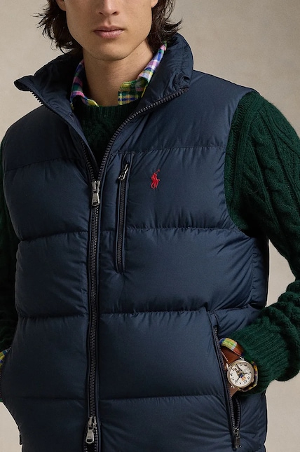Polo Ralph Lauren down vest men's black color 710940236 at PRM US Polo Ralph Lauren down vest men's black color 710940236 at PRM US