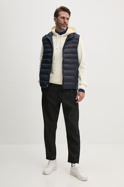 Polo Ralph Lauren vest men's navy blue color 710949962 at PRM US