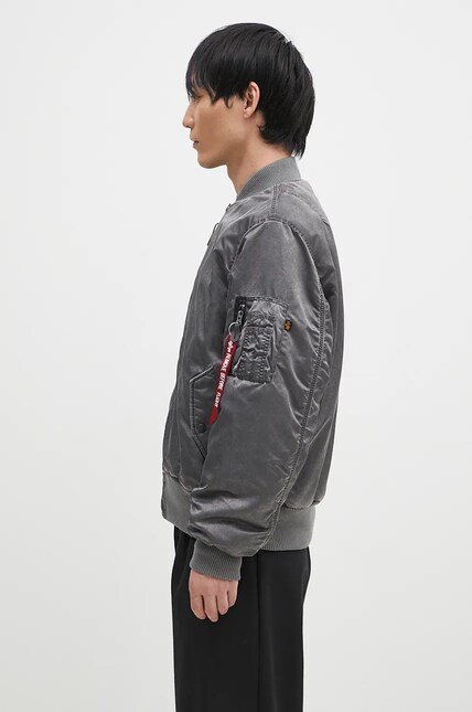 Куртка-бомбер Alpha Industries MA-1 Vintage мужская цвет серый
