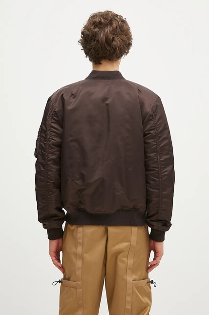 Alpha Industries bomber jacket MA-1 VF 59 men's brown color 191118