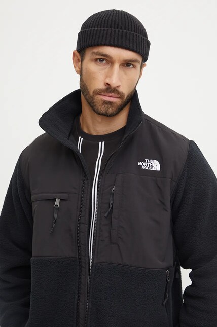 The North Face jacket Retro Denali Jacket men's black color smooth